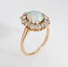 Ring 46.5 Antique Victorian Opal Diamond Yellow Gold Ring 58 Facettes G13158