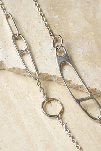 Collier Hermès Sautoir Chaine d'Ancre Twist en Argent 100 cm 58 Facettes