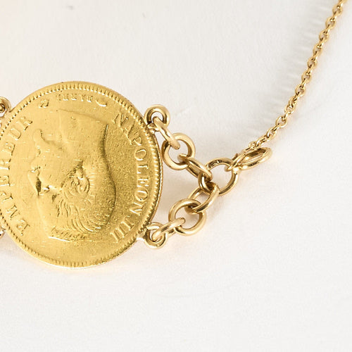 Bracelet Bracelet pièces d'or jaune 58 Facettes SL7135