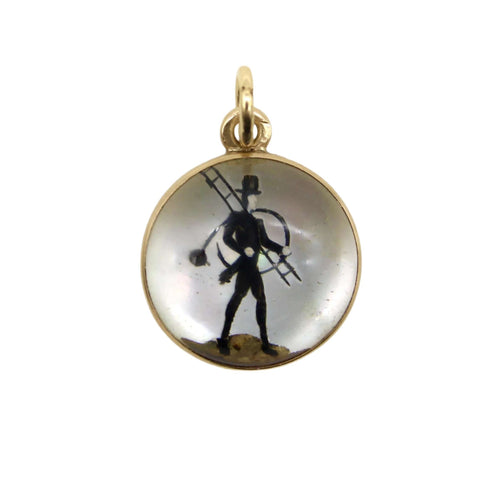 Pendentif Pendentif en cristal d'Essex de style édouardien en or jaune 58 Facettes A2002Q