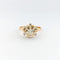 Bague 56 Bague Fleur en Or Jaune et Diamants 58 Facettes 32701