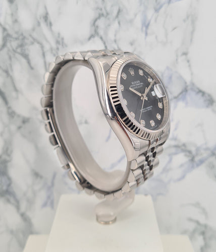 Montre ROLEX - Montre Datejust 36 Diamants 58 Facettes 116234-1-3