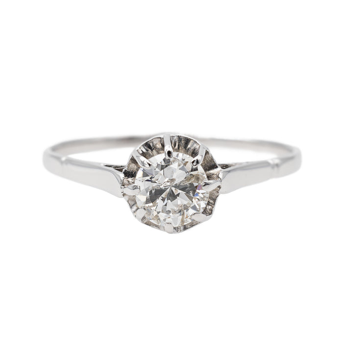 Bague Solitaire Platine Diamant