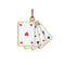 Pendentif Pendentif vintage en or jaune représentant un jeu de cartes 58 Facettes G14191