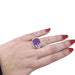 Ring 52 Poiray “Fil” ring in white gold, amethyst. 58 Facettes 33622
