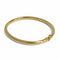Bracelet jonc ouvrant moyen modèle en or jaune 18k