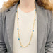 Pomellato long necklace, "Capri", pink gold, turquoise ceramic. 58 Facettes 33660