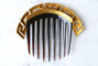 Peigne grec Méandre or jaune et écaille 58 Facettes