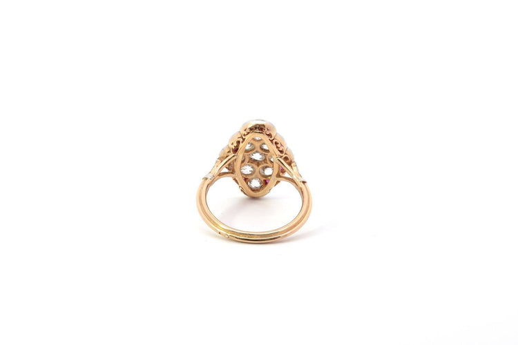 Bague 52 Bague Or jaune Diamants Rubis 58 Facettes 22046