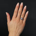 Bague 54 Bague diamant saphirs style art déco 58 Facettes 24-207