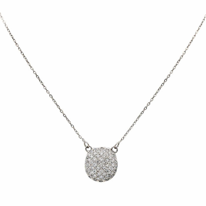 Collier Collier Or blanc Diamant 58 Facettes 2609066CN