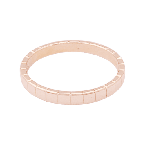 Bague Chopard "Ice Cube" or rose.