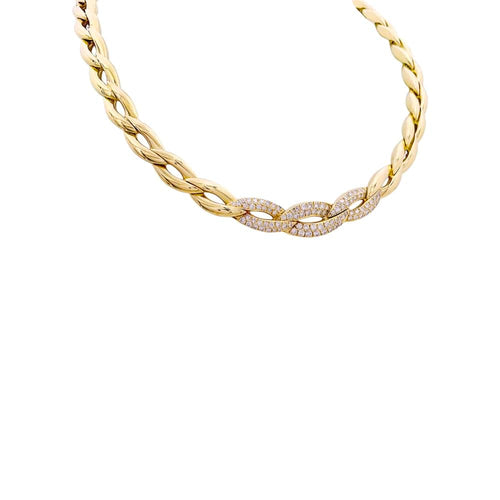 Collier Collier Van Cleef & Arpels, or jaune, diamants. 58 Facettes 34851