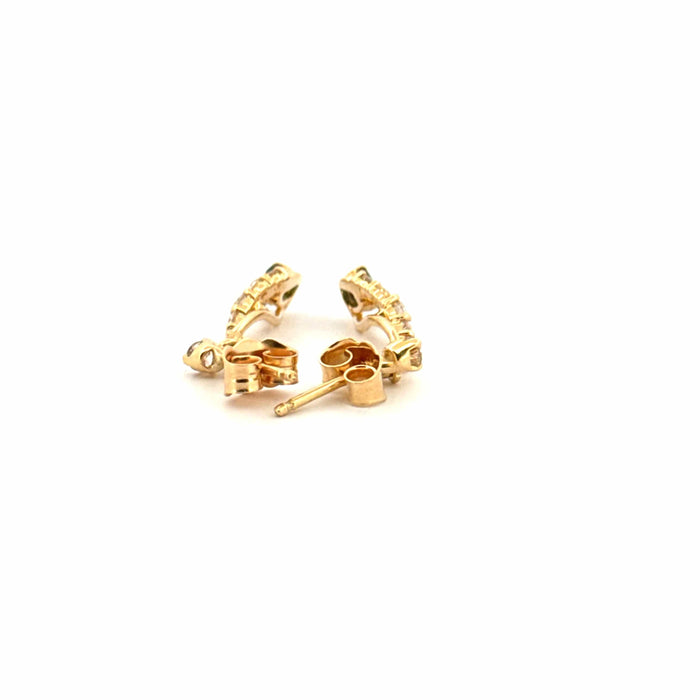 Boucles d'oreilles Boucles d'oreilles Or Jaune 18k Diamants & Saphirs 58 Facettes A3BO-GS28833