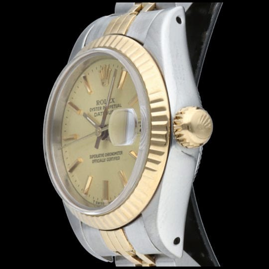 Montre Rolex Montre Date Just Or Jaune 18K / Acier Lady 58 Facettes MT36247