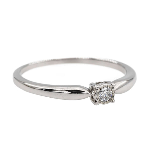 Bague 55 Bague Solitaire Or blanc Diamant 58 Facettes 2833424CN