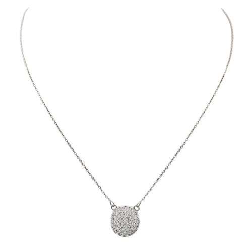 Collier Collier Or blanc Diamant 58 Facettes 2609066CN