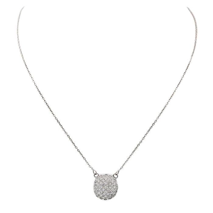 Collier Collier Or blanc Diamant 58 Facettes 2609066CN