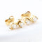Boucles d'oreilles Boucles d'oreilles en or jaune avec diamants taille brillant 58 Facettes 132991