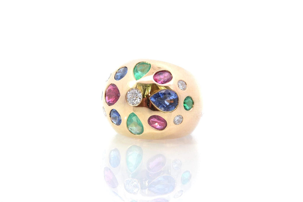 Bague 52 Bague Tutti Frutti sertie de pierres précieuses 58 Facettes 25898