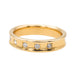 Bague 54 Bague Demi alliance Or jaune Diamant 58 Facettes 3261222CN