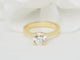 Bague 55 Bague solitaire en or jaune et diamant 1.40ct 58 Facettes 31380/31535