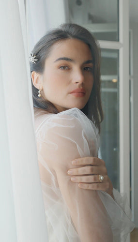 Bague Bague marguerite diamants et perle fine 58 Facettes