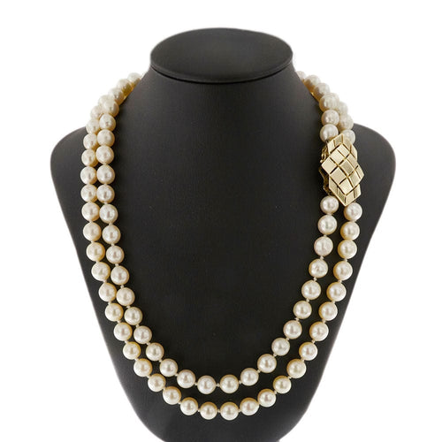 Collier Collier de perles à deux rangs 58 Facettes 34189