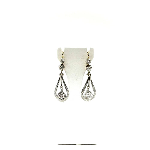 Boucles d'oreilles Boucles d'oreilles bicolores et diamants 58 Facettes Z15B51790