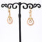 Boucles d'oreilles Pendants d'oreilles perles fines or rose anciens 58 Facettes 25-012A