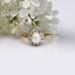 Bague 51 Bague ancienne marguerite perle fine et diamants 58 Facettes 24-142