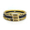 Bracelet SOHO 18K GOLD ENAMEL Golden Calligraphic Stripe Bangle Bracelet 58 Facettes