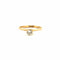 Bague 56 Solitaire Or jaune et diamant 58 Facettes 70-GS38381-2