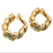 Bulgari Tubogas Gold Stainless Steel Hoop Earrings 58 Facettes
