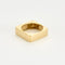 Bague 58 Bague moderniste de forme carré en or jaune et diamant 58 Facettes THI0518