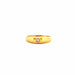 Ring 56 Yellow Gold Diamond Bangle Ring 58 Facettes 10-GSJE481-01