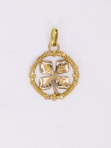 Pendentif Pendentif trèfle 4 feuilles or jaune 58 Facettes 1087.7