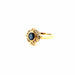 Ring 54 Yellow Gold Sapphire & Diamond Ring 58 Facettes 43-GS35910-4