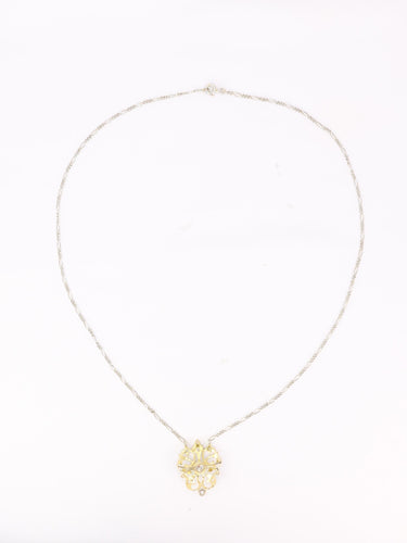 Collier Collier Belle Epoque or blanc diamant taille ancienne 58 Facettes 1CA0000004/1 BIS