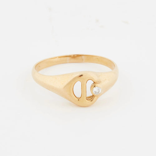 Bague 51 BAGUE OR JAUNE COLLECTION Catherine Deneuve 58 Facettes RÉF 11072/16