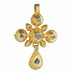 Antique Elegance Pendant: The 1800s Diamond Cross Pendant 58 Facettes 24074-0179