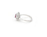 Bague Bague en or blanc avec rubis de 0,70 ct et diamants 58 Facettes