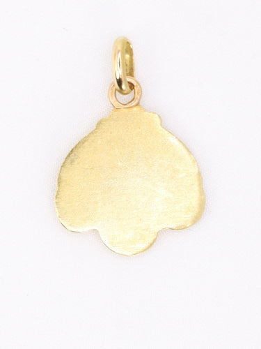 Pendentif Médaille Art Nouveau femme de profil or jaune 58 Facettes 1153.8