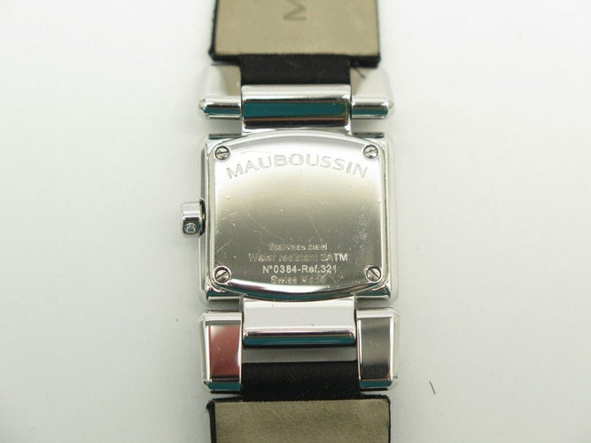 Montre montre MAUBOUSSIN alessandrine 321 quartz 25 mm en acier et diamants 58 Facettes 264833