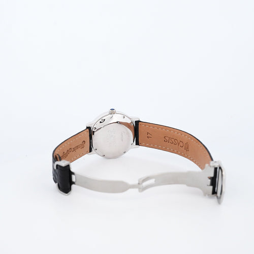 Bracelet Cartier Must Ronde - Cadran argent ivoire - LM 58 Facettes