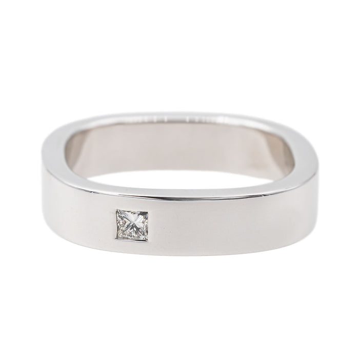 Bague Solitaire Or blanc Diamant