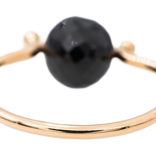 Bague 54 Bague Or rose Onyx 58 Facettes 2883065CN