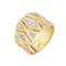 Bague 53 Bague Large Années 70 Diamants 58 Facettes G12637