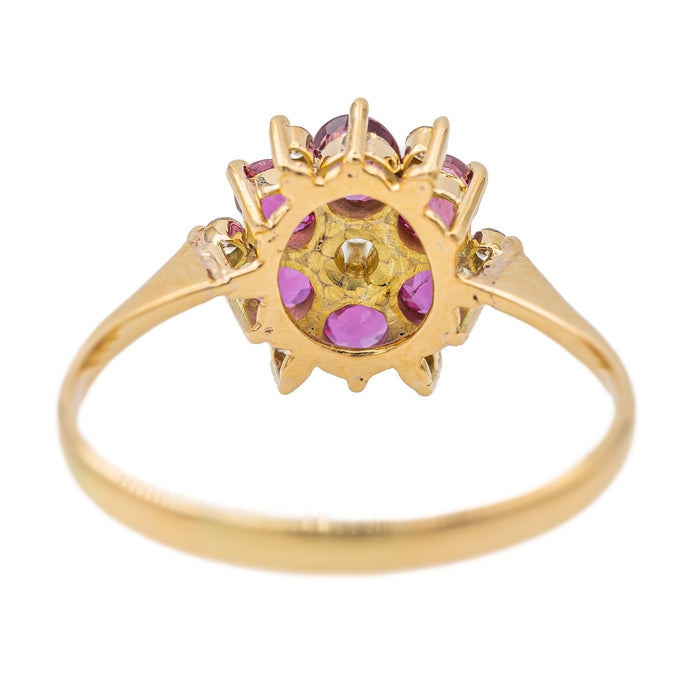 Bague Or jaune Rubis