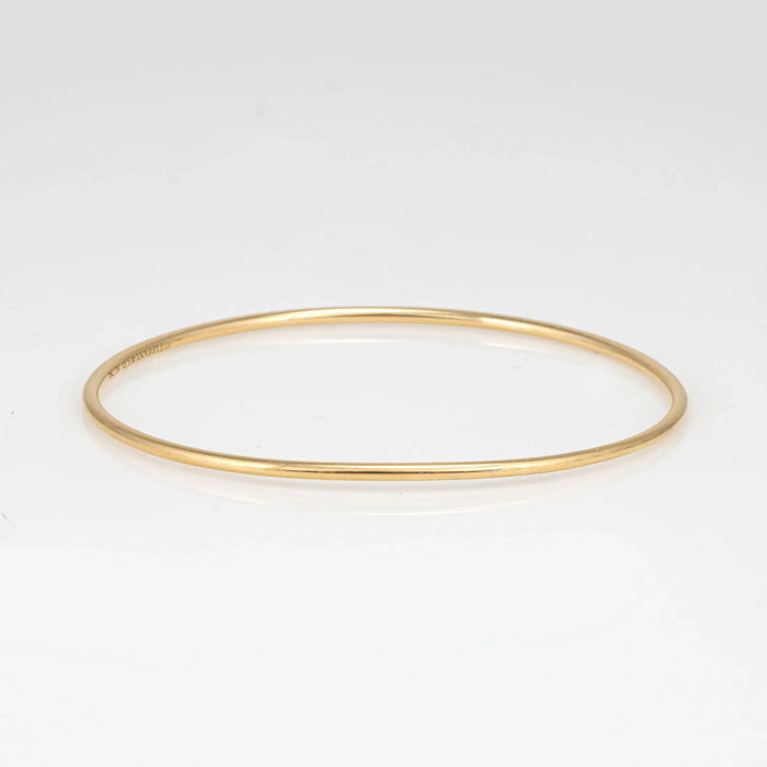 TIFFANY & Co - Bracelet jonc en fil de fer de 2 mm en or jaune